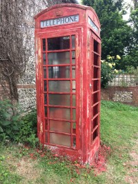 Ovington BT Kiosk before restoration