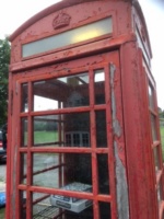 Itchenstoke BT Kiosk before restoration